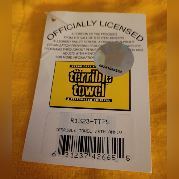 Pittsburgh Steelers Myron Cope's Official The Terrible Towel 75th Anniversary - Picture 2 of 4
